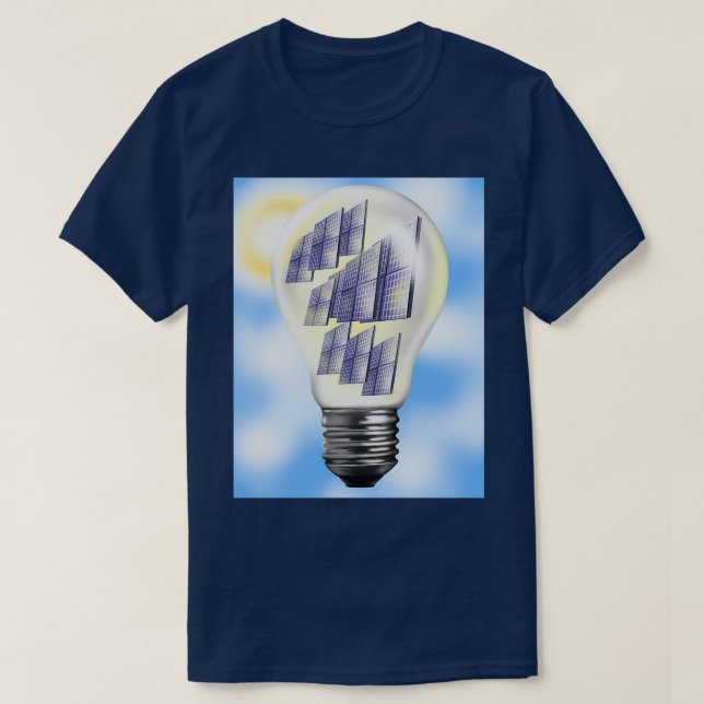 Solenergilampor T Shirt (Design framsida)