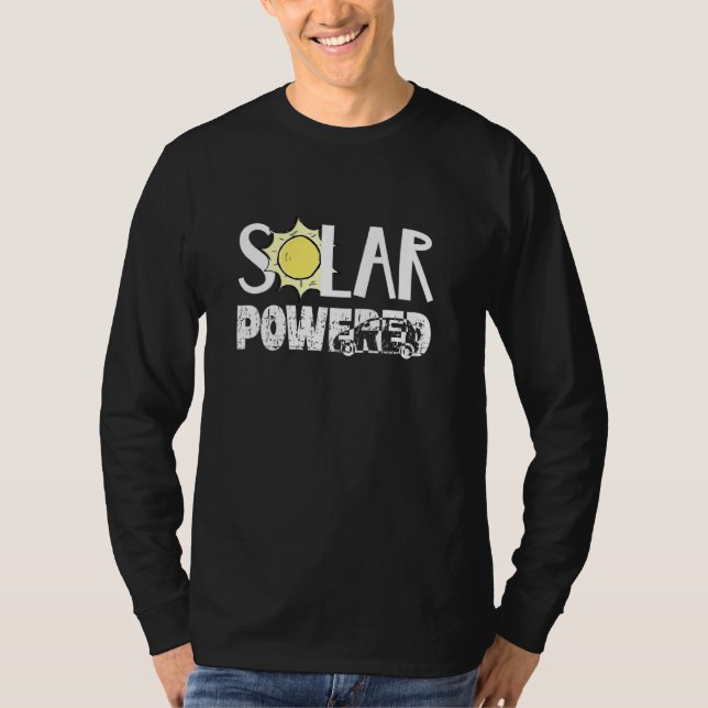 Solenergiomvänd solcellsklimat t shirt (Framsida)