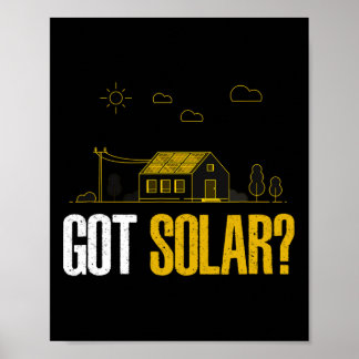 Solenergipaneler för Har av solenergi Poster
