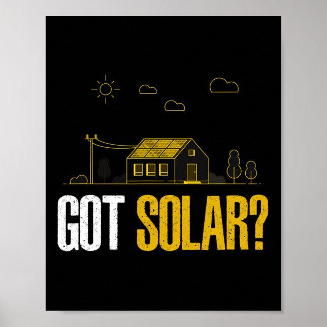 Solenergipaneler för Har av solenergi Poster (Framsidan)