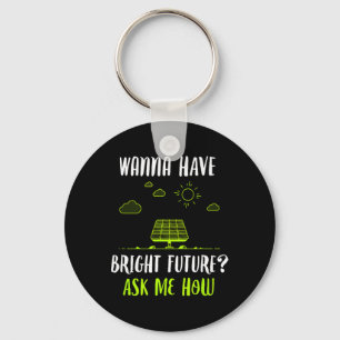 Solenergisolpaneler Bright Future Funny Sola Nyckelring