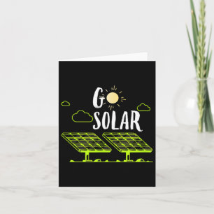 Solenergisolpaneler gå Solar Funny Solar Pow Kort
