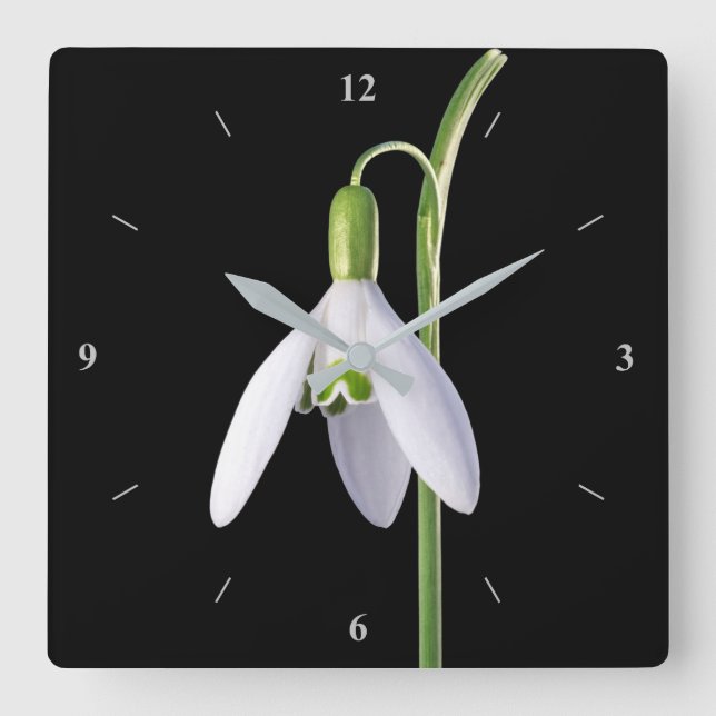 Solens Perfektion Fyrkantig Klocka (Framsida)