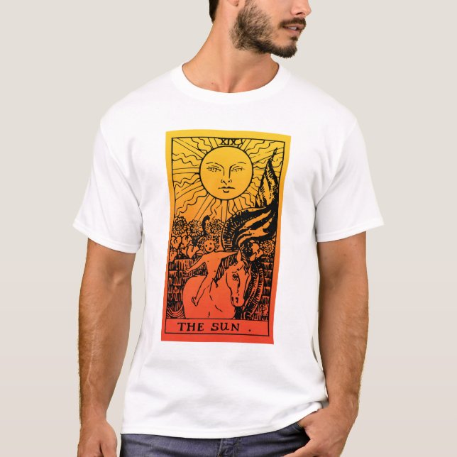 Solens Tarot-gradient T Shirt (Framsida)