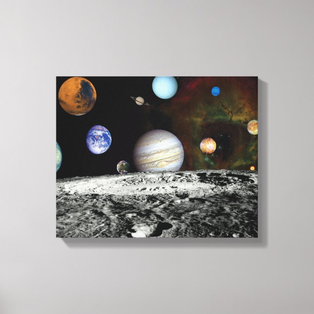 Solensystemet Voyager Bilder Montage Rymdfoton (Framsida)