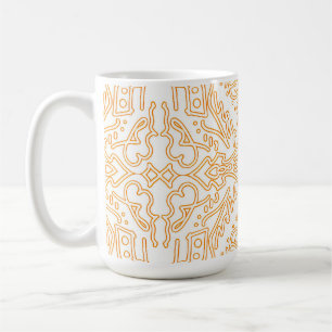 Solfackla Guld Damast Telefon / iPad-fodral Kaffemugg