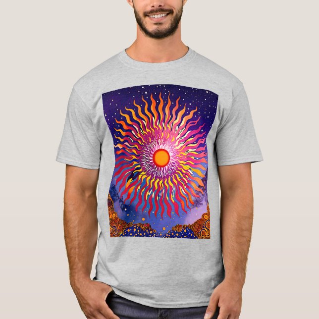 "Solfångare i Himmel" Sol T Shirt (Framsida)