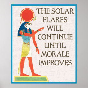 Solfångarna kommer att fortsätta tills Morale Poster