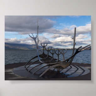 Solfar-monumentet i Reykjavík Poster