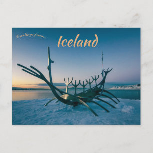 Solfar skulptur Solföraren Reykjavik Island Vykort
