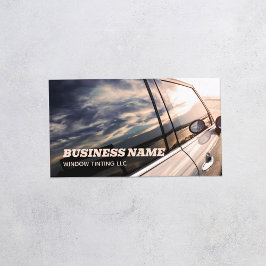 Solfärgstryck i professionellens bilfönster visitkort