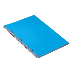 Solfast Cyanblå Bakgrund Sommar Minimal Stil Anteckningsbok
