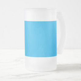 Solfast Cyanblå Bakgrund | Sommar Minimal Stil Frostat Ölglas