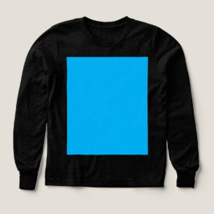Solfast Cyanblå Bakgrund Sommar Minimal Stil T Shirt