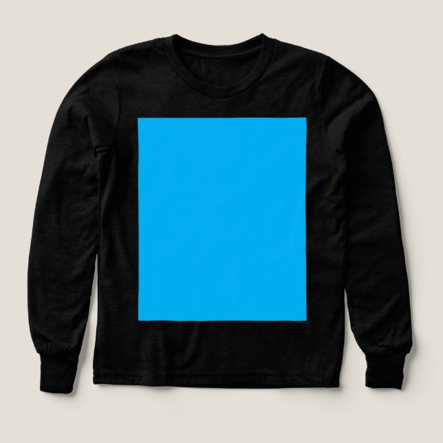 Solfast Cyanblå Bakgrund | Sommar Minimal Stil T Shirt (Design framsida)