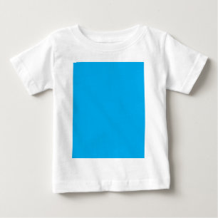 Solfast Cyanblå Bakgrund   Sommar Minimal Stil T Shirt