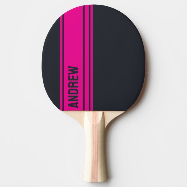 Solfast grå och rosa anpassningsbar pingisracket (Framsidan)