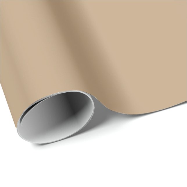 Solfast gråorange presentpapper (Rullad Hörn)