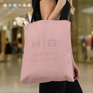 Solfast mjukt ljus pastell lax peach rosa färg tygkasse