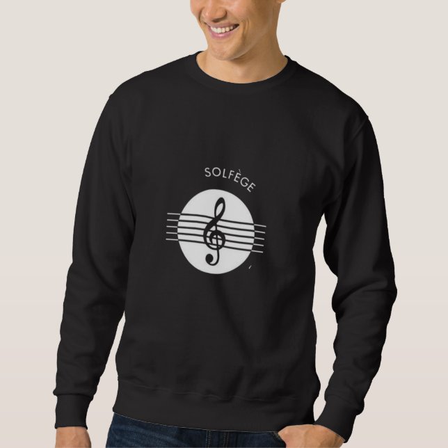 Solfege Music Symbol sweatShirt (Framsida)
