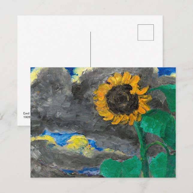 Solfjäder | Emil Nolde | Vykort (Fram/baksida)