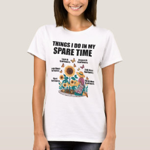 Solfjäder Med Fjärilar Blomma Solfjädrar Fält T Shirt