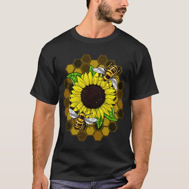 Solfjäderbi Hippie T Shirt (Framsida)