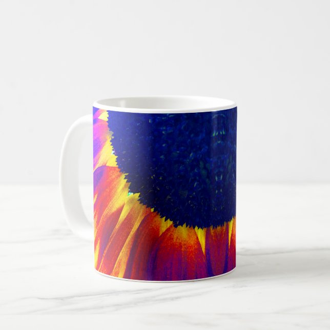 Solfjäderblå Kaffemugg (Framsida vänster)