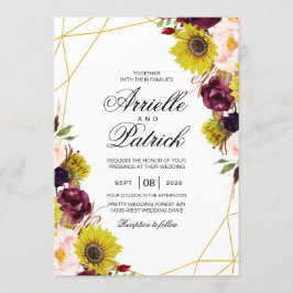 Solfjäderblomma Burgunder Röd Rosenskärd Peonyros Inbjudningar