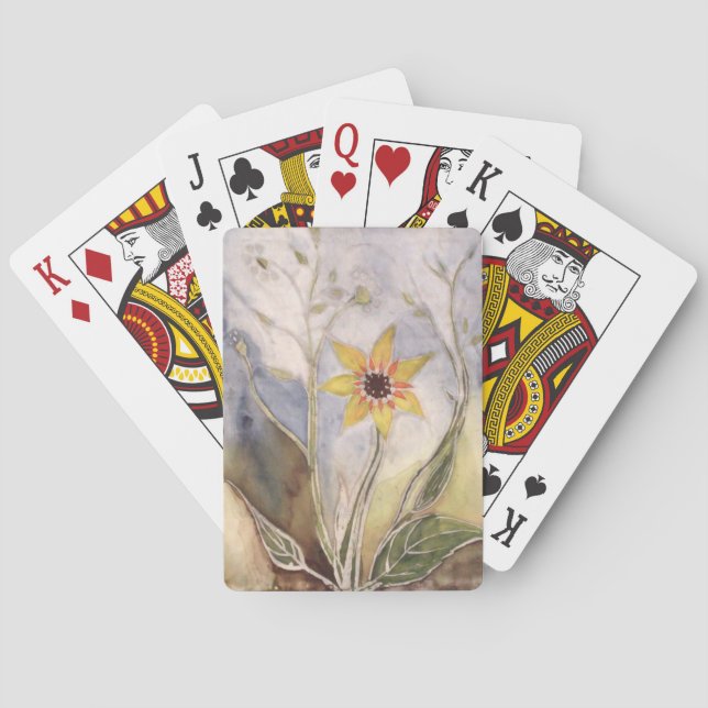 Solfjäderblomma Casinokort (Baksidan)