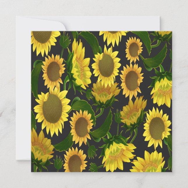 Solfjäderblomma Inbjudningar (Framsida)