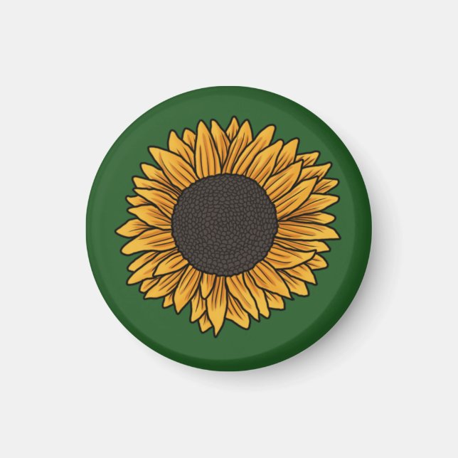 Solfjäderblomma Magnet (Framsidan)