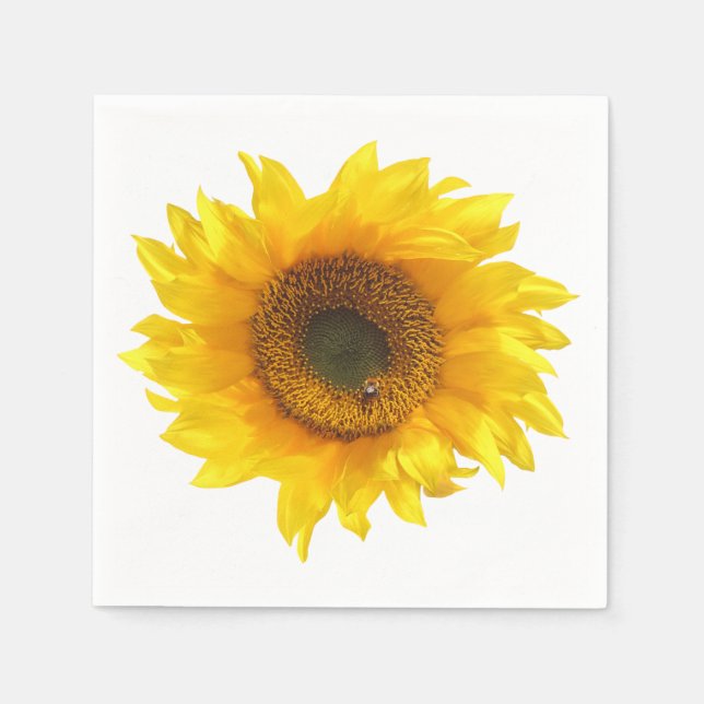 solfjäderblomma pappersservett (Framsidan)