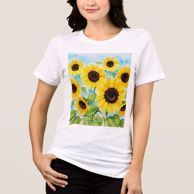 Solfjäderblomma T Shirt (Framsida)