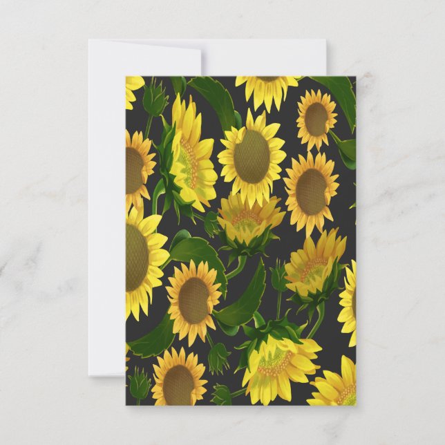 Solfjäderblomma Tack Kort (Framsida)