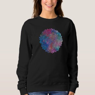Solfjäderfrön Fibonacci Spiral Gyllene Snittet Mat T Shirt