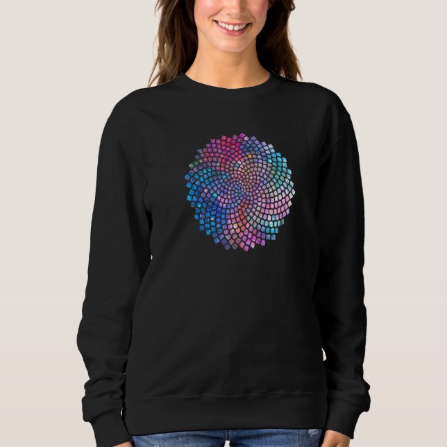Solfjäderfrön Fibonacci Spiral Gyllene Snittet Mat T Shirt (Framsida)