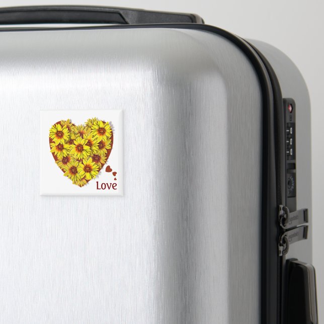 Solfjäderhjärtmagnet Magnet (In Situ (Luggage))