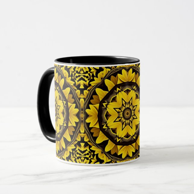 Solfjäderkalejdoskop Mugg (Framsida vänster)