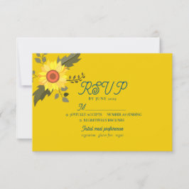 Solfjälder Boho Bröllop RSVP-kort OSA Kort