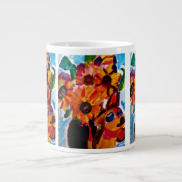 Solfjälder och chihuahua jumbo mugg