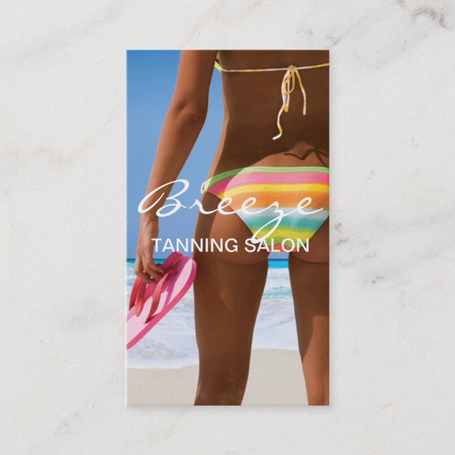 Solfjälnings Salong Spa Affärskort Visitkort (Framsida)