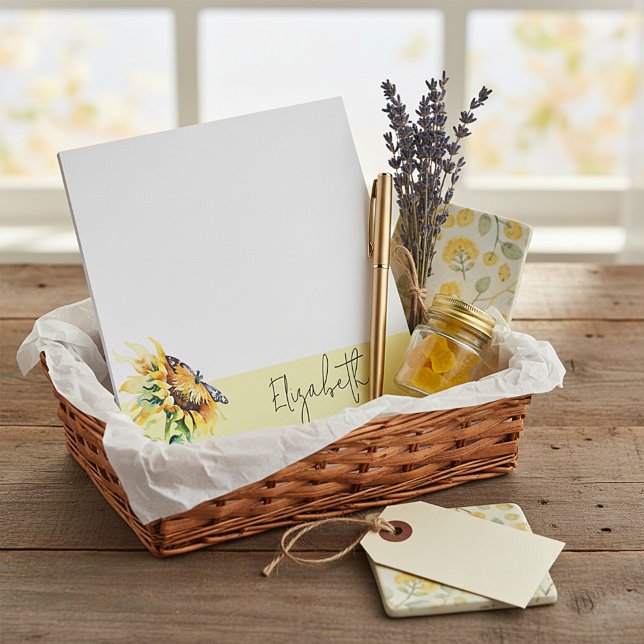 Solfjäril och fjäril personlig anteckningsblock (Skapare uppladdad)