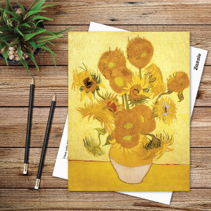 Solfjärilar Femton Gula Vincent van Gogh Vykort