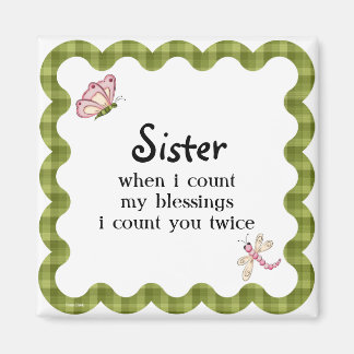 Solfjärilsister Blessings Gift Magnet