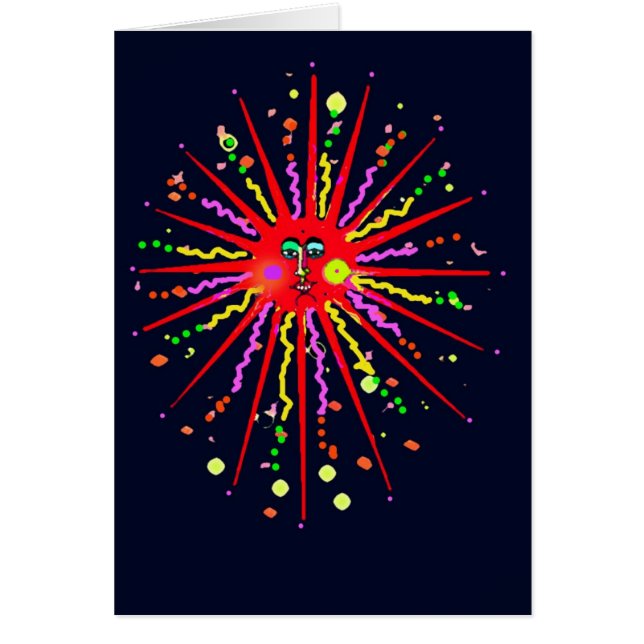 Solfläckar Hälsningskort (Framsidan)