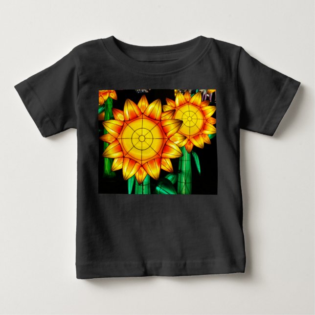 Solfläkt Solrosor  T Shirt (Framsida)