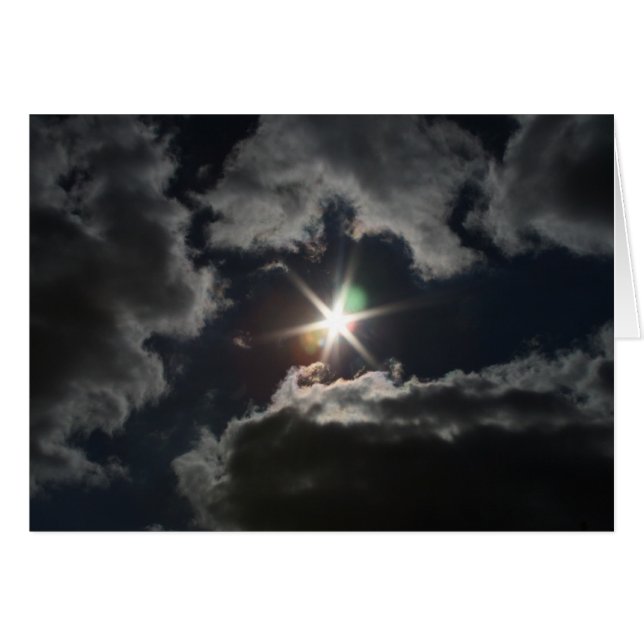 "Solflare" av Larry Coressel Hälsningskort (Framsidan Horizontal)