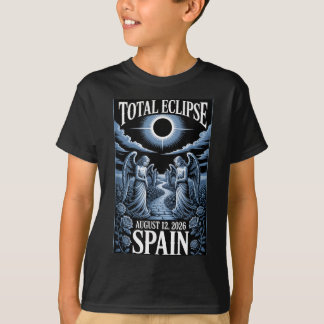 Solförmörkelse 12 augusti 2026 Spanien Total Desig T Shirt