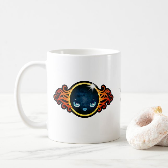Solförmörkelse 2017 kaffemugg (Med munk)